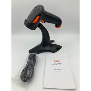 Tera Wireless 1D 2D QR Barcode Scanner Portable Back Clip 3 in 1 2.4GHz HW001-Z